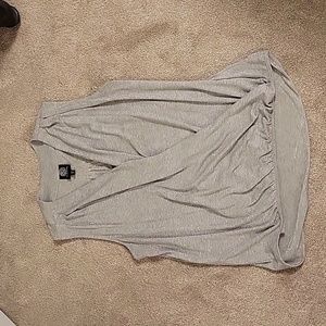 Bobeau silver metallic stretchy dress tank / Medium / EUC